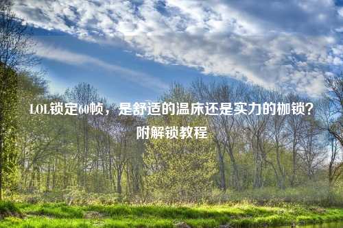LOL锁定60帧，是舒适的温床还是实力的枷锁？附解锁教程