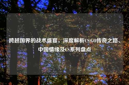 跨越国界的战术盛宴,深度解析CS:GO传奇之路、中国情缘及CS系列盘点