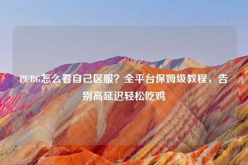 PUBG怎么看自己区服？全平台保姆级教程，告别高延迟轻松吃鸡