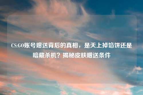 CS:GO账号赠送背后的真相，是天上掉馅饼还是暗藏杀机？揭秘皮肤赠送条件