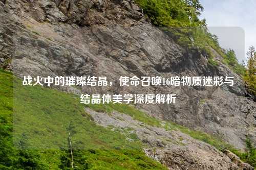 战火中的璀璨结晶，使命召唤16暗物质迷彩与结晶体美学深度解析