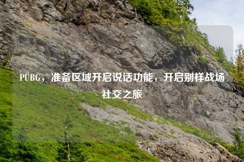 PUBG，准备区域开启说话功能，开启别样战场社交之旅