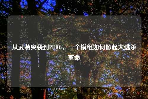 从武装突袭到PUBG，一个模组如何掀起大逃杀革命