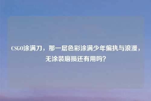 CSGO涂满刀，那一层色彩涂满少年偏执与浪漫，无涂装磨损还有用吗？
