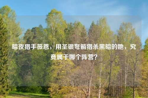 暗夜猎手薇恩，用圣银弩箭猎杀黑暗的她，究竟属于哪个阵营？