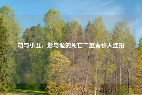劫与小丑，影与诡的死亡二重奏秒人连招
