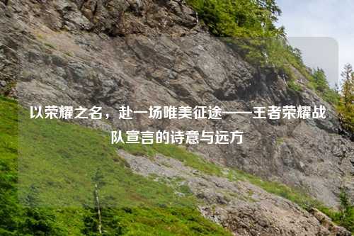 以荣耀之名，赴一场唯美征途——王者荣耀战队宣言的诗意与远方