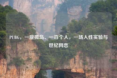PUBG，一座孤岛、一百个人，一场人性实验与世纪网恋
