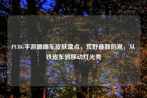 PUBG手游蹦蹦车皮肤盘点，荒野最靓的崽，从铁皮车到移动灯光秀